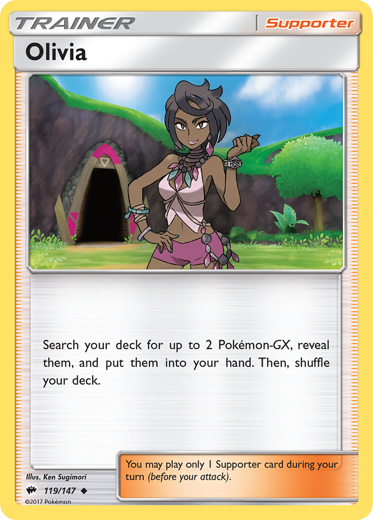 Olivia (119/147) [Sun & Moon: Burning Shadows] | Arkham Games and Comics