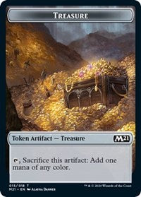 Treasure // Zombie Double-sided Token [Core Set 2021 Tokens] | Arkham Games and Comics