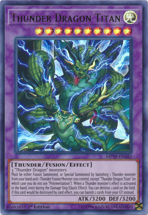 Thunder Dragon Titan [MP19-EN182] Ultra Rare | Arkham Games and Comics