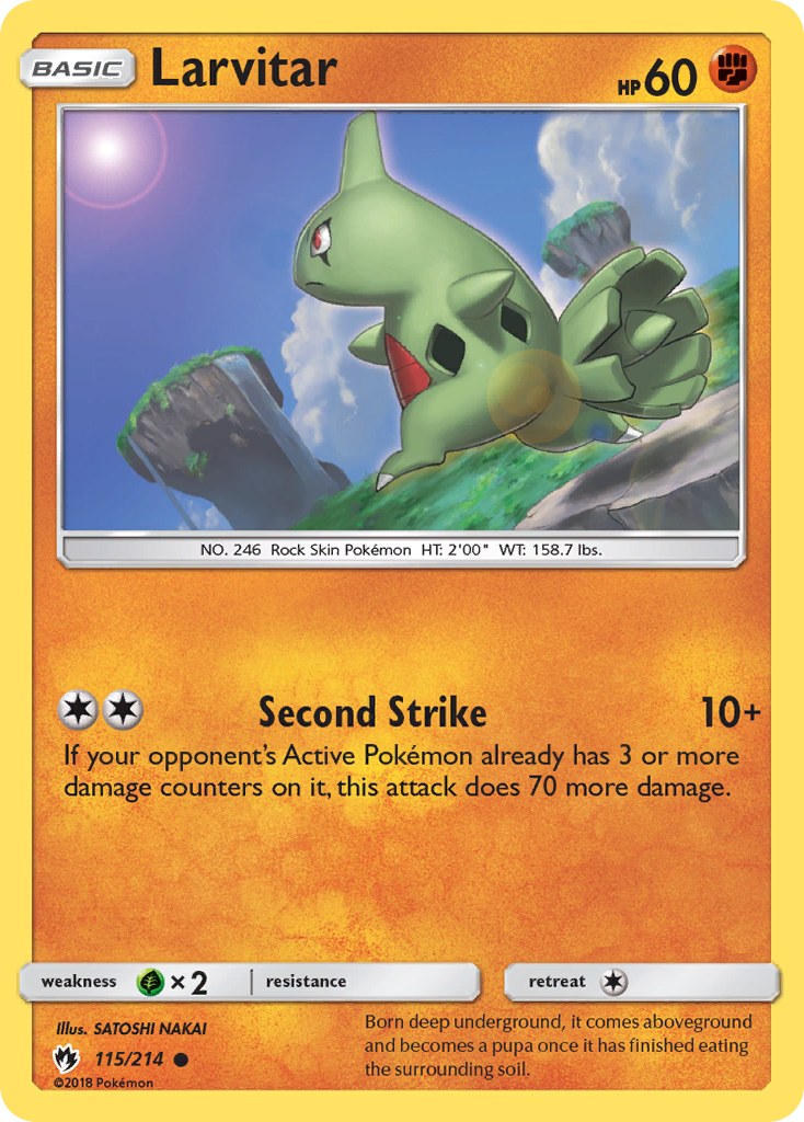 Larvitar (115/214) [Sun & Moon: Lost Thunder] | Arkham Games and Comics