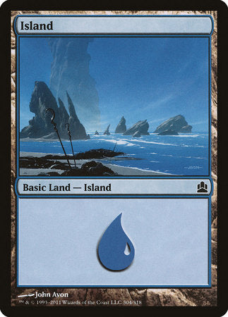 Island (304) [Commander 2011] | Arkham Games and Comics