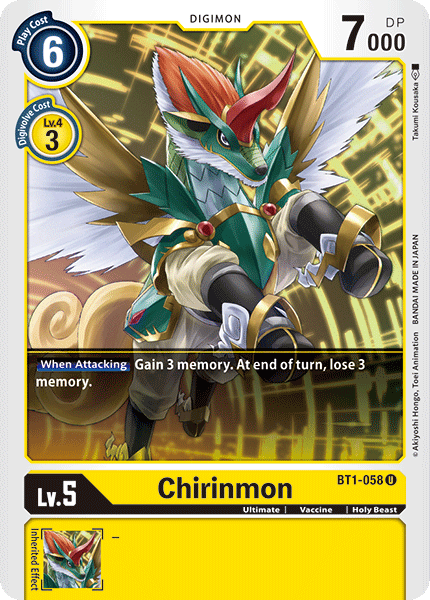 Chirinmon [BT1-058] [Release Special Booster Ver.1.0] | Arkham Games and Comics