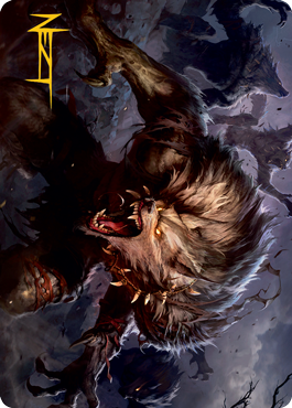 Village Reavers Art Card (Gold-Stamped Signature) [Innistrad: Midnight Hunt Art Series] | Arkham Games and Comics