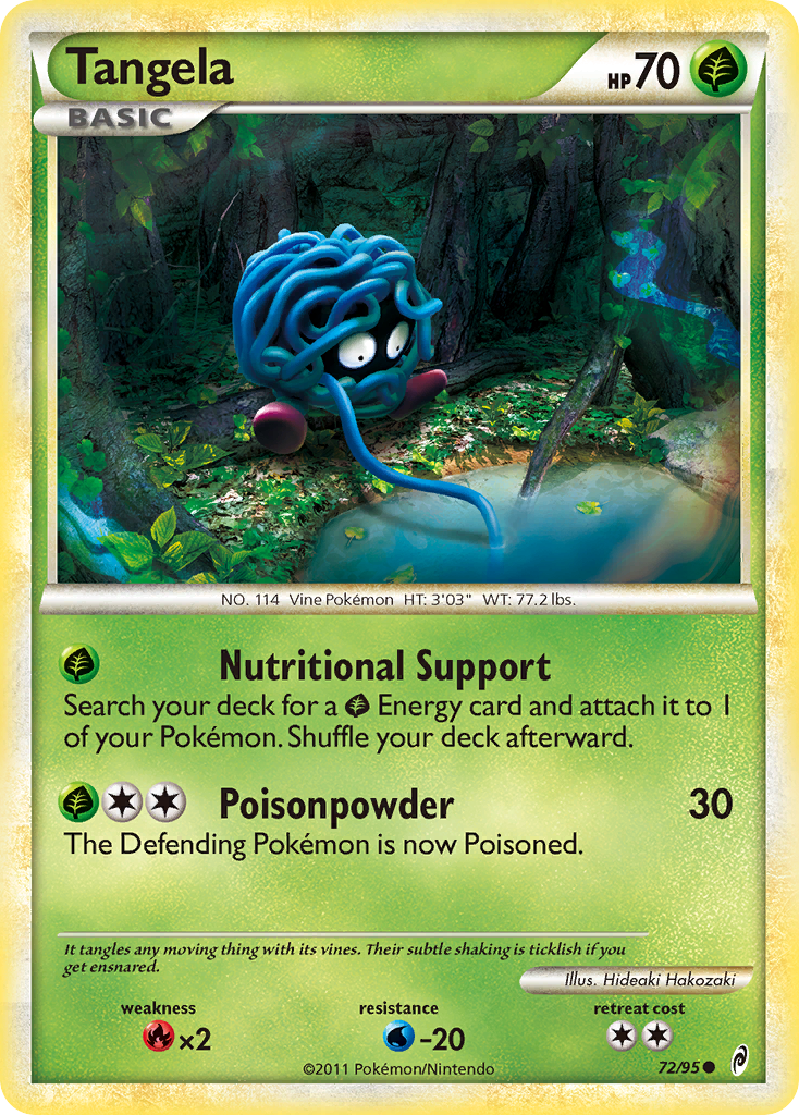 Tangela (72/95) [HeartGold & SoulSilver: Call of Legends] | Arkham Games and Comics