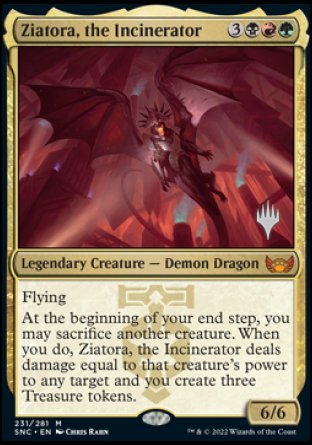 Ziatora, the Incinerator (Promo Pack) [Streets of New Capenna Promos] | Arkham Games and Comics