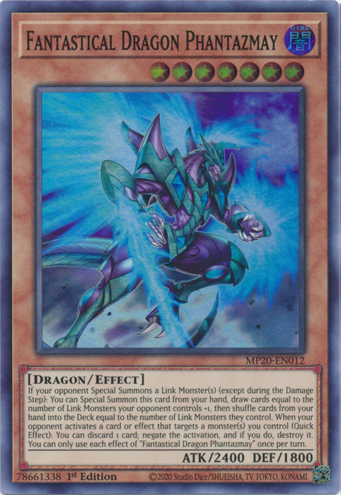 Fantastical Dragon Phantazmay [MP20-EN012] Super Rare | Arkham Games and Comics