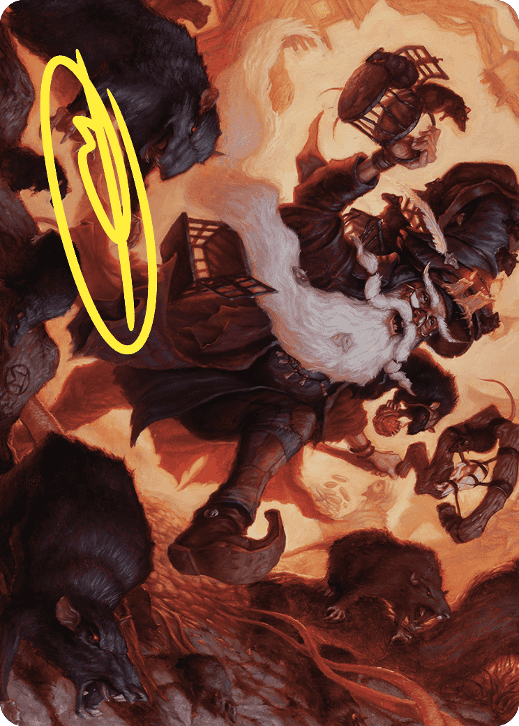 Tattered Ratter Art Card (Gold-Stamped Signature) [Wilds of Eldraine Art Series] | Arkham Games and Comics