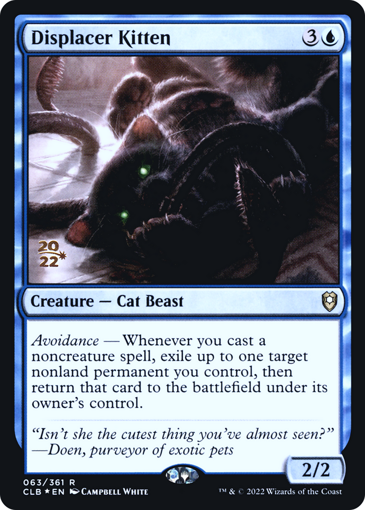 Displacer Kitten (Promo Pack) [The Lost Caverns of Ixalan Promos] | Arkham Games and Comics