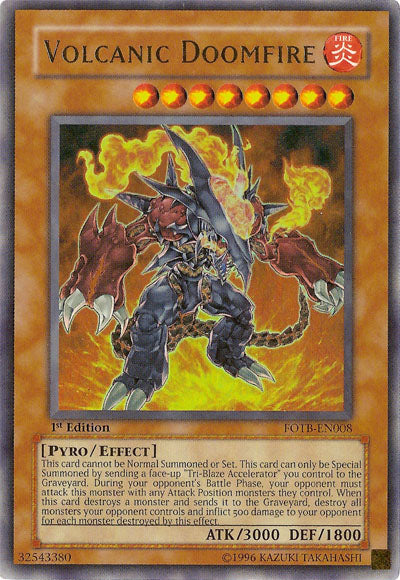 Volcanic Doomfire [FOTB-EN008] Ultra Rare | Arkham Games and Comics