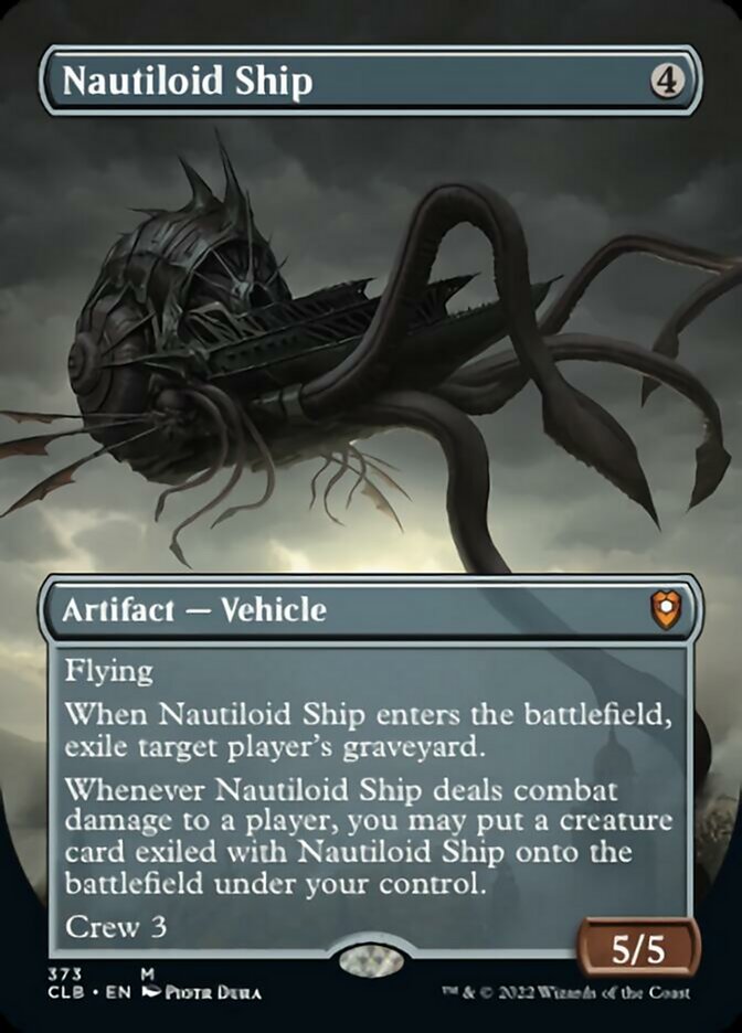 Nautiloid Ship (Borderless Alternate Art) [Commander Legends: Battle for Baldur's Gate] | Arkham Games and Comics