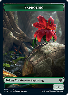 Saproling // Soldier Double-Sided Token [Starter Commander Decks] | Arkham Games and Comics