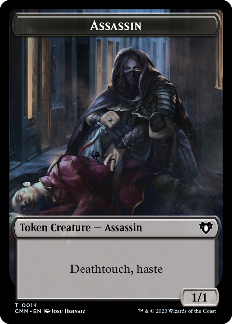 Assassin Token [Commander Masters Tokens] | Arkham Games and Comics