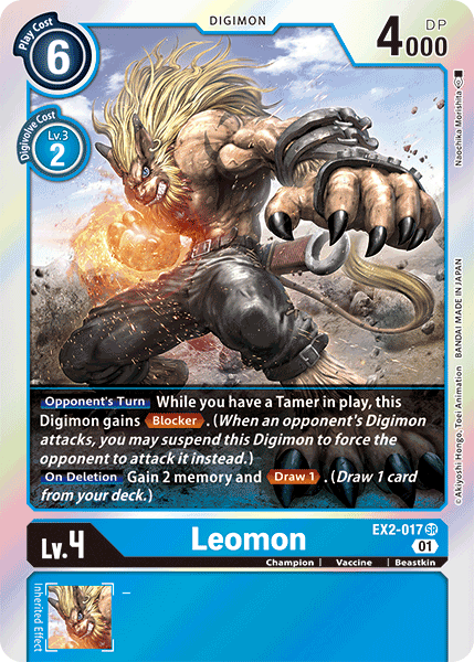 Leomon [EX2-017] [Digital Hazard] | Arkham Games and Comics