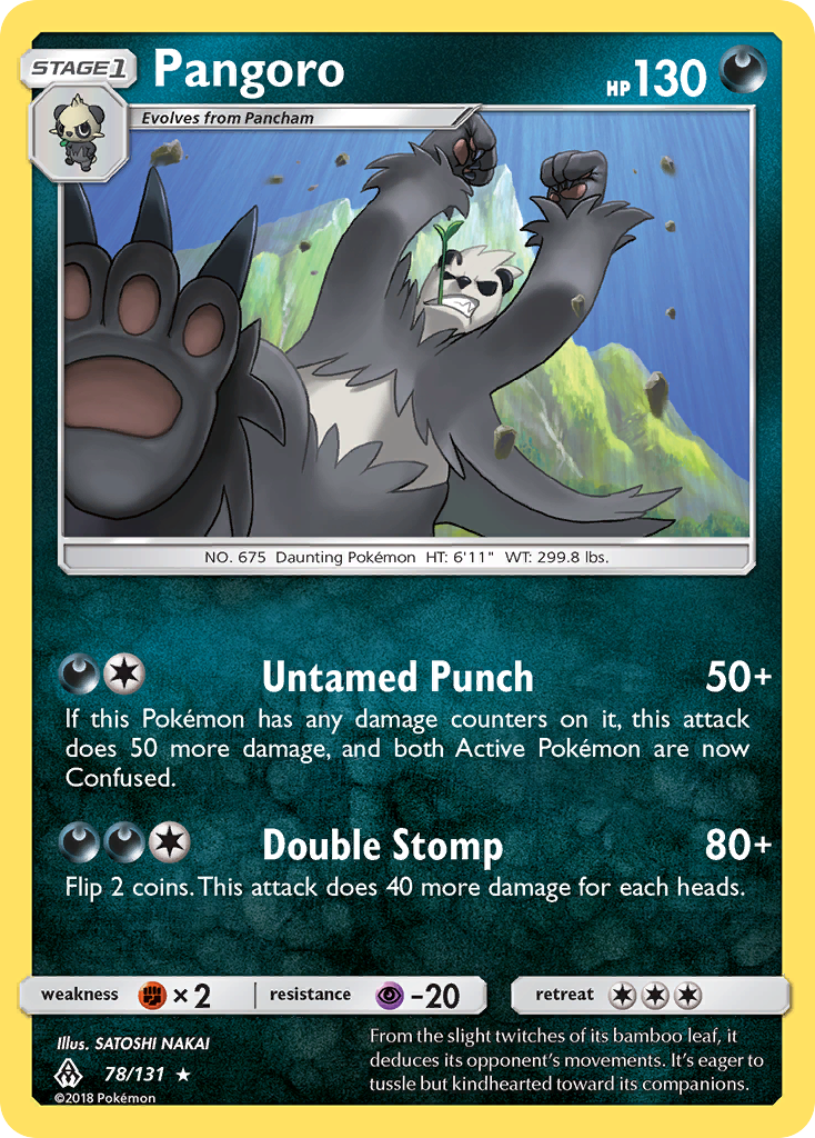 Pangoro (78/131) [Sun & Moon: Forbidden Light] | Arkham Games and Comics