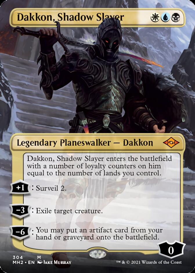 Dakkon, Shadow Slayer (Borderless) [Modern Horizons 2] | Arkham Games and Comics