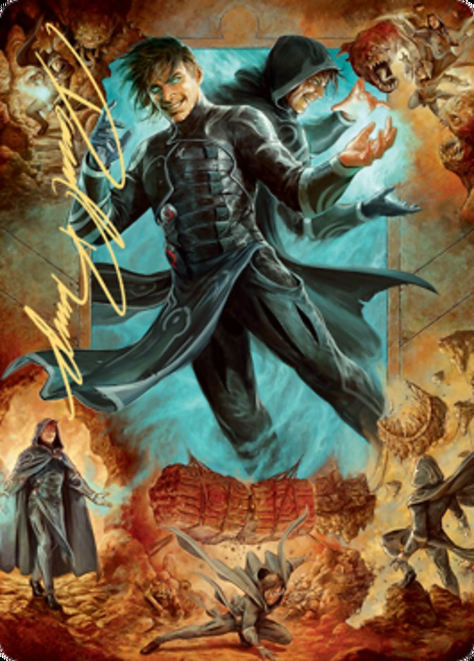 Jace, Mirror Mage 2 Art Card (Gold-Stamped Signature) [Zendikar Rising Art Series] | Arkham Games and Comics