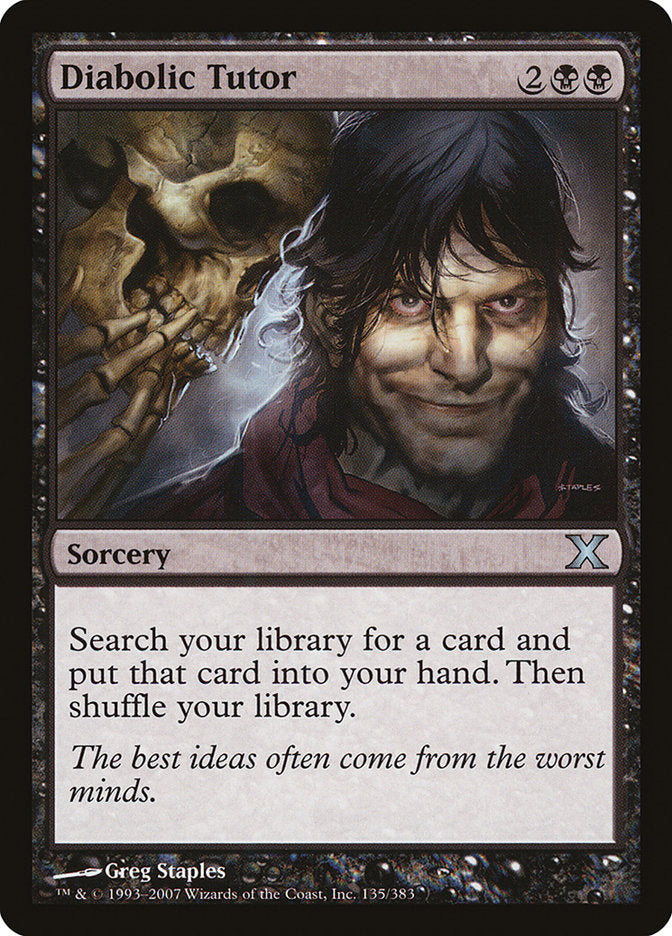 Diabolic Tutor [Tenth Edition] | Arkham Games and Comics