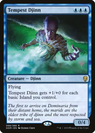 Tempest Djinn [Dominaria Promos] | Arkham Games and Comics