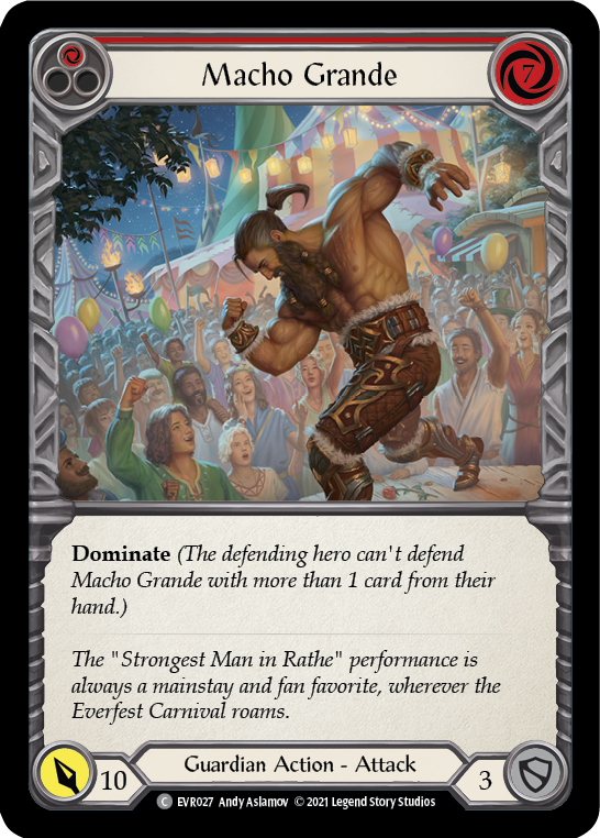 Macho Grande (Red) [EVR027] (Everfest)  1st Edition Rainbow Foil | Arkham Games and Comics