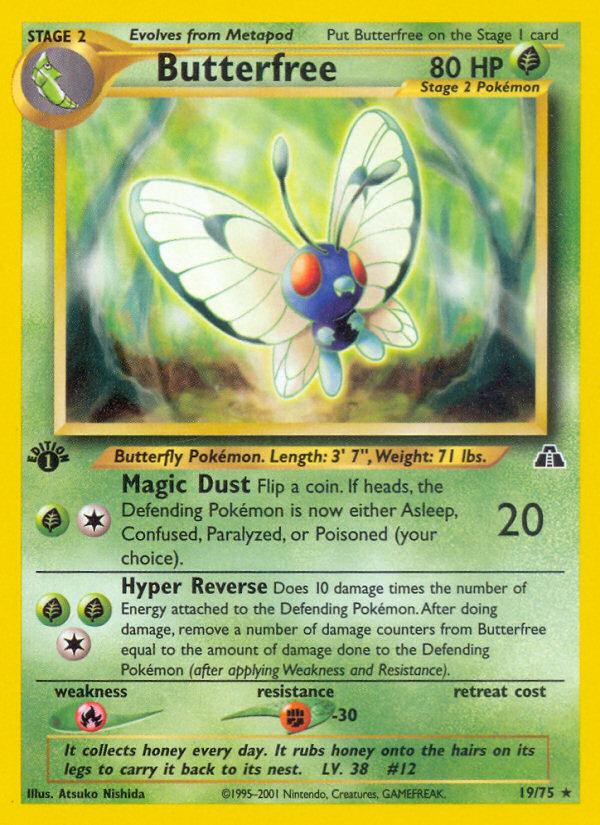 Butterfree (19/75) [Neo Discovery 1st Edition] | Arkham Games and Comics