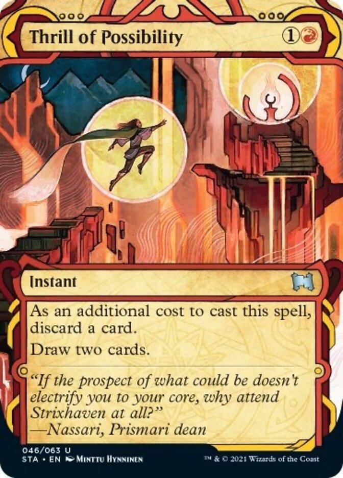 Thrill of Possibility (Etched Foil) [Strixhaven Mystical Archive] | Arkham Games and Comics