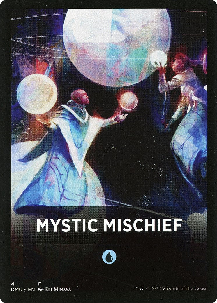 Mystic Mischief Theme Card [Dominaria United Tokens] | Arkham Games and Comics