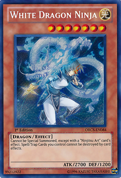 White Dragon Ninja [ORCS-EN084] Secret Rare | Arkham Games and Comics