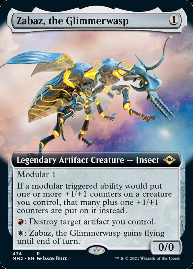 Zabaz, the Glimmerwasp (Extended Art) [Modern Horizons 2] | Arkham Games and Comics