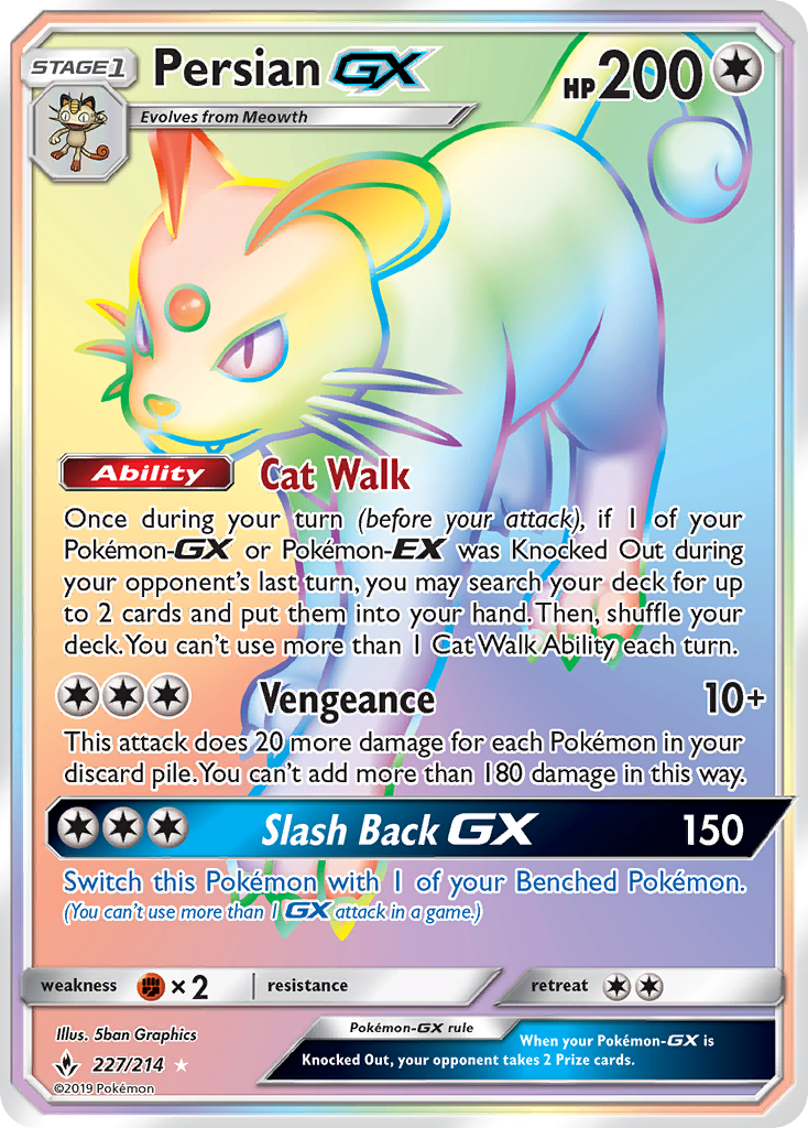 Persian GX (227/214) [Sun & Moon: Unbroken Bonds] | Arkham Games and Comics