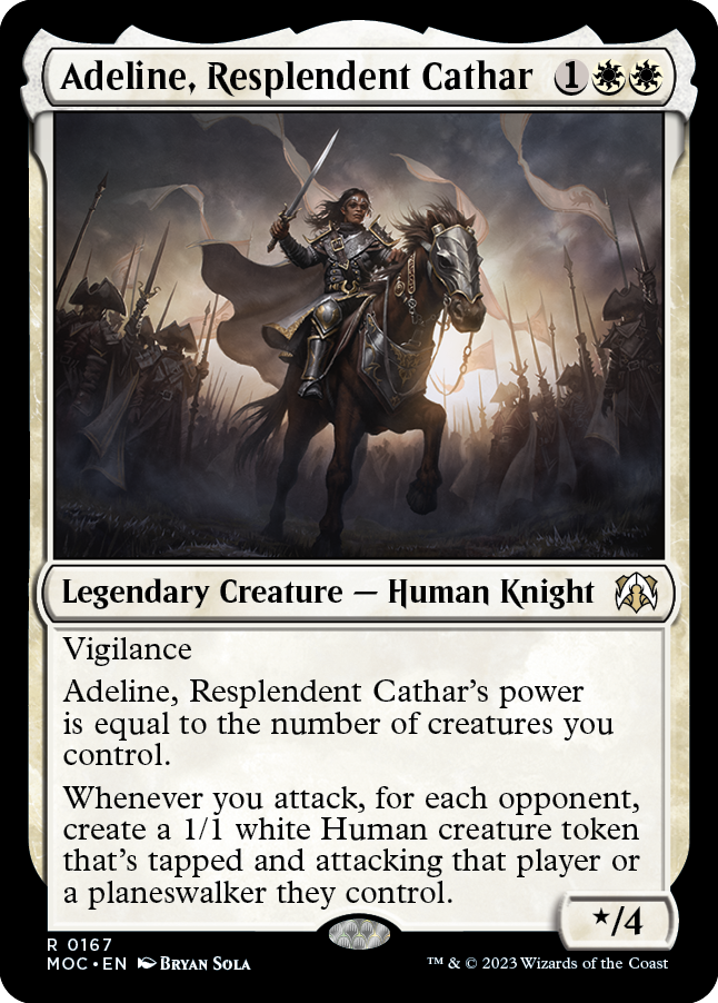 Adeline, Resplendent Cathar [March of the Machine Commander] | Arkham Games and Comics