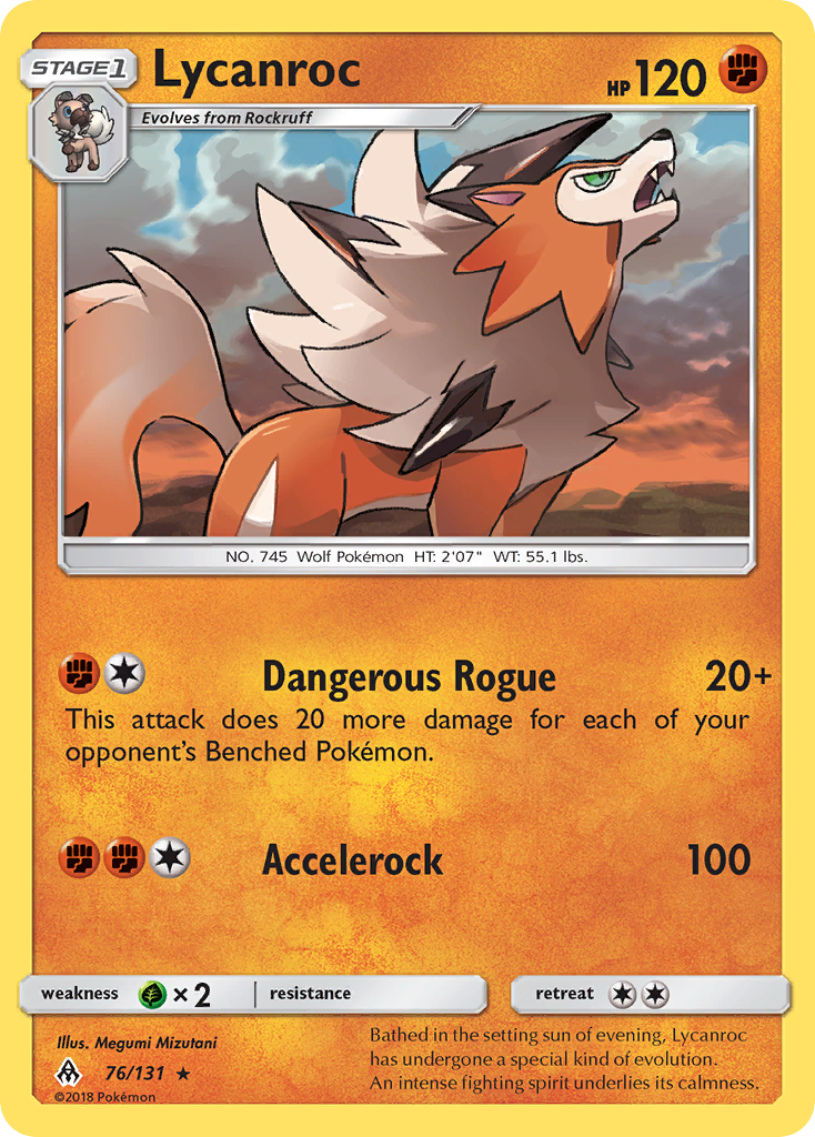 Lycanroc (76/131) [Sun & Moon: Forbidden Light] | Arkham Games and Comics