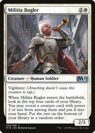Militia Bugler [Core Set 2019] | Arkham Games and Comics