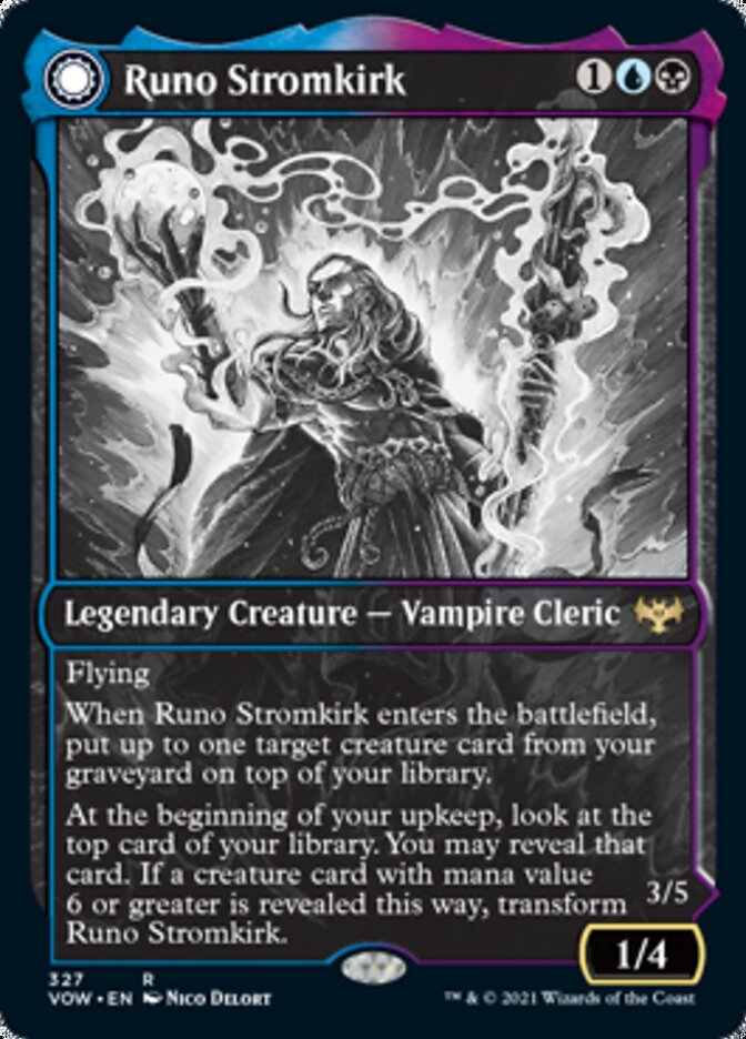 Runo Stromkirk // Krothuss, Lord of the Deep (Showcase Eternal Night) [Innistrad: Crimson Vow] | Arkham Games and Comics