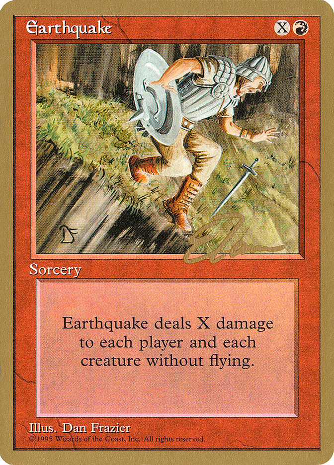 Earthquake (Eric Tam) [Pro Tour Collector Set] | Arkham Games and Comics