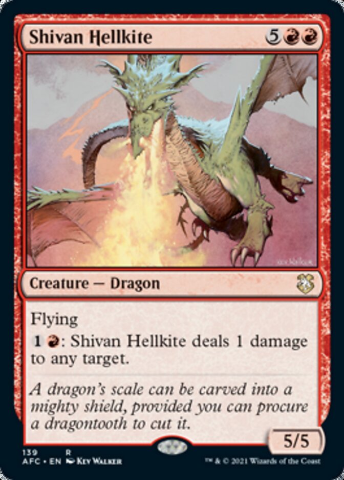 Shivan Hellkite [Dungeons & Dragons: Adventures in the Forgotten Realms Commander] | Arkham Games and Comics