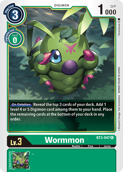 Wormmon [BT3-047] [Release Special Booster Ver.1.5] | Arkham Games and Comics