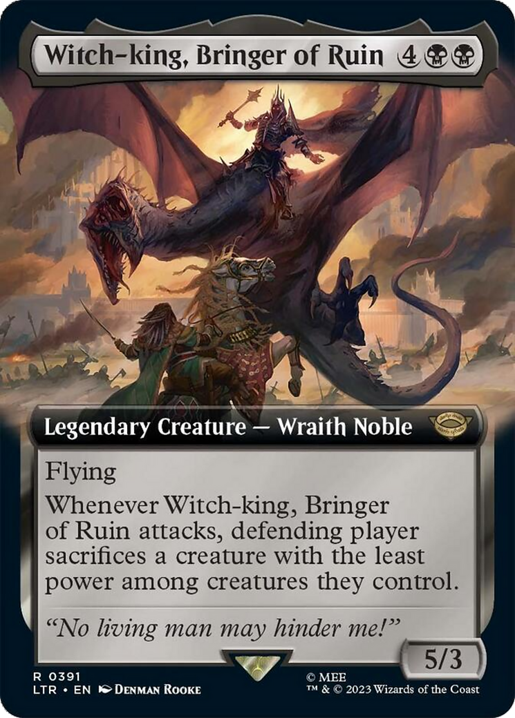 Witch-king, Bringer of Ruin (Extended Alternate Art) [The Lord of the Rings: Tales of Middle-Earth] | Arkham Games and Comics