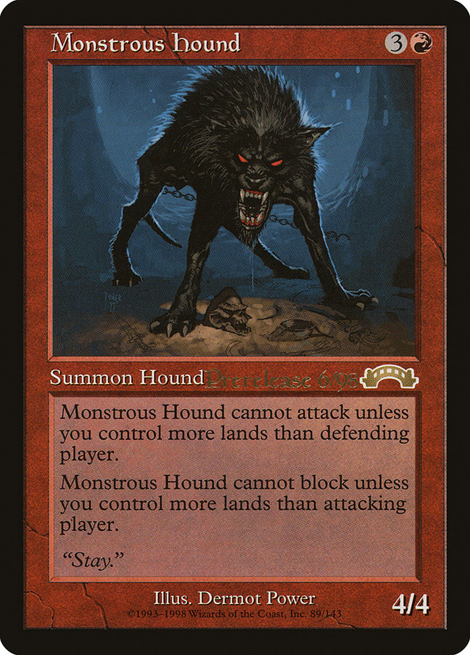 Monstrous Hound [Exodus Promos] | Arkham Games and Comics