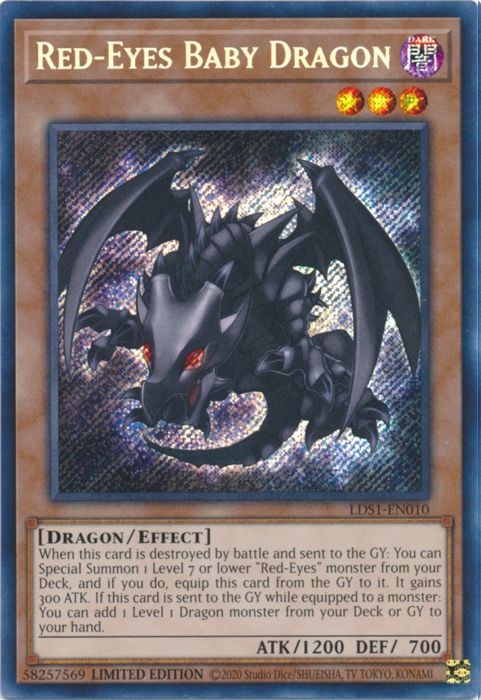 Red-Eyes Baby Dragon [LDS1-EN010] Secret Rare | Arkham Games and Comics