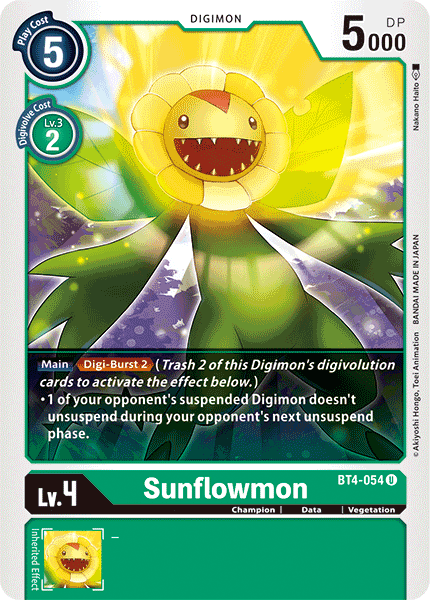 Sunflowmon [BT4-054] [Great Legend] | Arkham Games and Comics