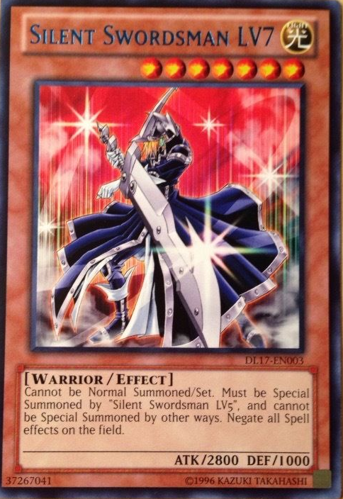 Silent Swordsman LV7 (Blue) [DL17-EN003] Rare | Arkham Games and Comics