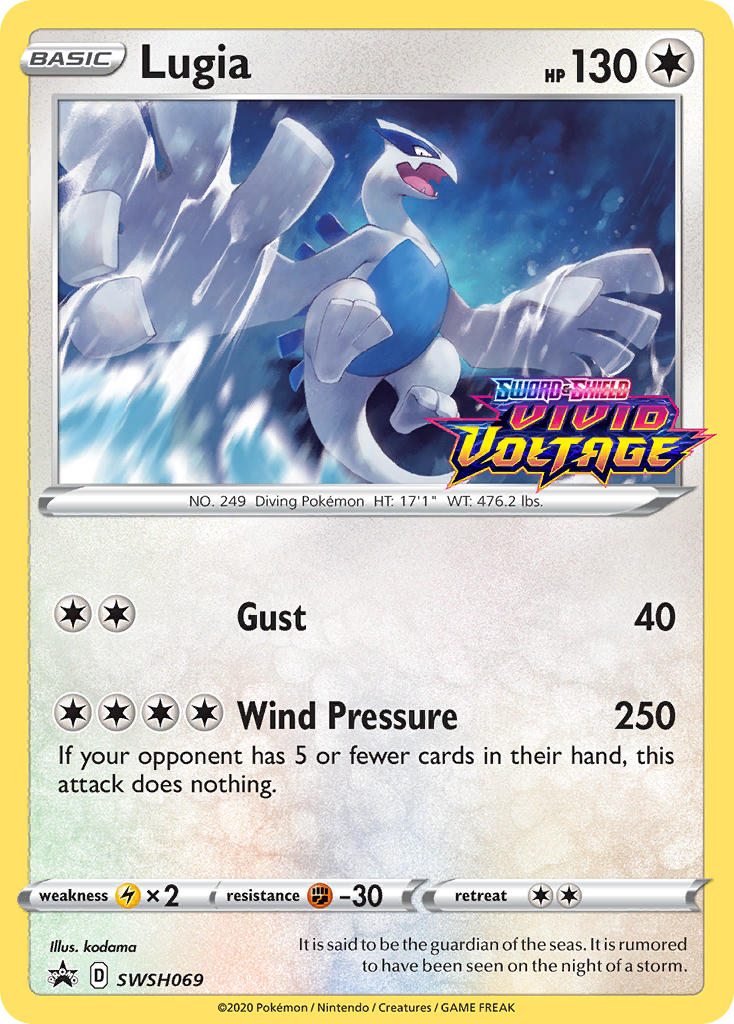 Lugia (SWSH069) (Prerelease Promo) [Sword & Shield: Black Star Promos] | Arkham Games and Comics