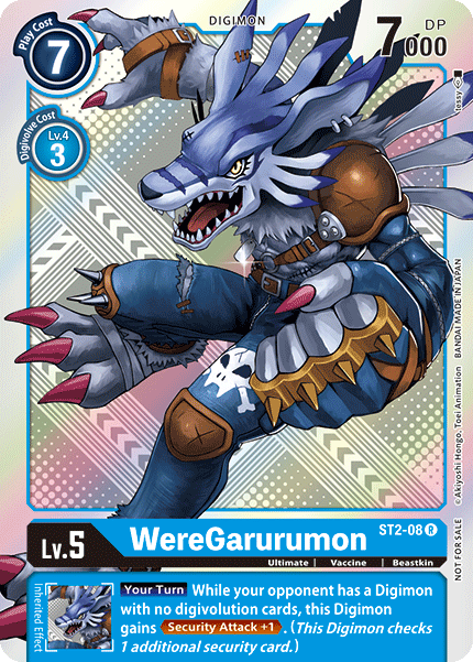 WereGarurumon [ST2-08] (Tournament Pack 2) [Starter Deck: Cocytus Blue Promos] | Arkham Games and Comics
