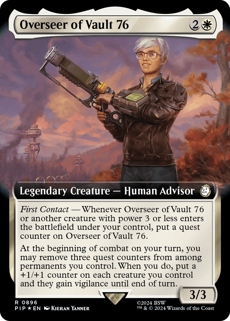 Overseer of Vault 76 (Extended Art) (Surge Foil) [Fallout] | Arkham Games and Comics