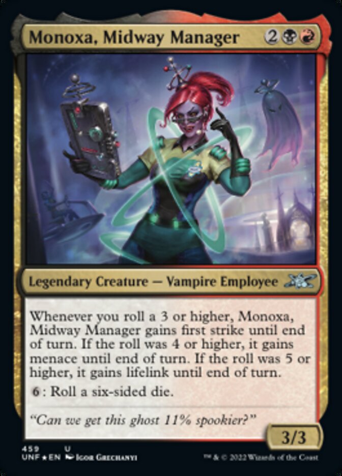 Monoxa, Midway Manager (Galaxy Foil) [Unfinity] | Arkham Games and Comics