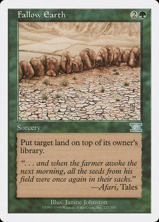 Fallow Earth [Classic Sixth Edition] | Arkham Games and Comics