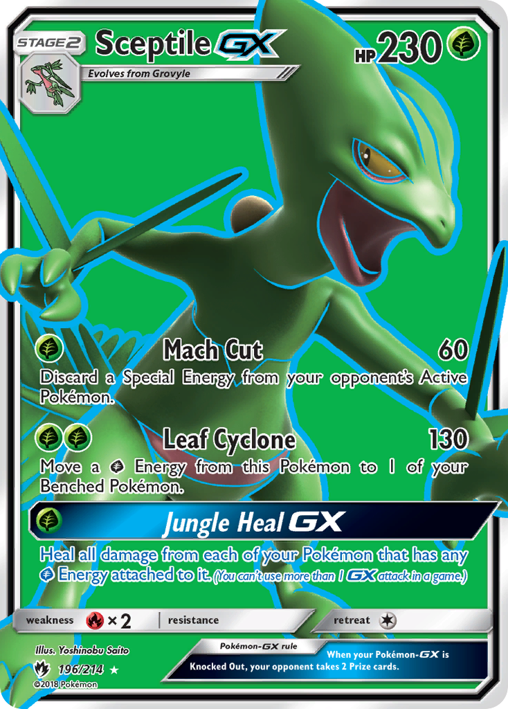 Sceptile GX (196/214) [Sun & Moon: Lost Thunder] | Arkham Games and Comics