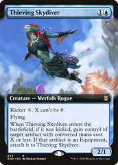 Thieving Skydiver (Extended Art) [Zendikar Rising] | Arkham Games and Comics