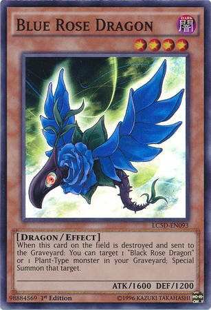 Blue Rose Dragon [LC5D-EN093] Super Rare | Arkham Games and Comics