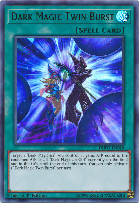 Dark Magic Twin Burst [DUPO-EN018] Ultra Rare | Arkham Games and Comics